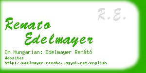 renato edelmayer business card