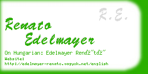 renato edelmayer business card